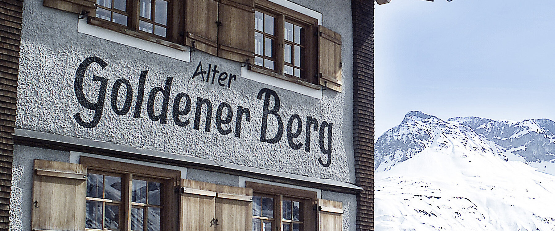 der Alte Goldener Berg am Arlberg im Winter